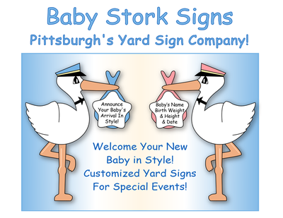 Baby Stork Signs Ad