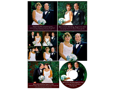 Wedding CD Cover & Label (Photography & Design)