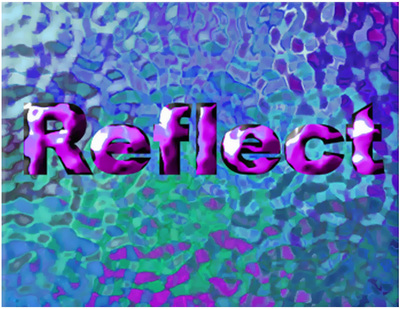 "Reflect" Graphic Design Sample